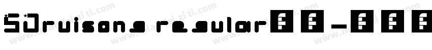 SJruisong regular字体字体转换
